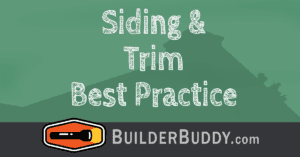 siding & trim best practice