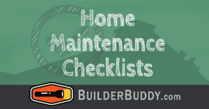 home maintenance checklists